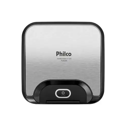 Sanduicheira E Grill Philco 2 Em 1 Inox 800w Pgr26a Preto