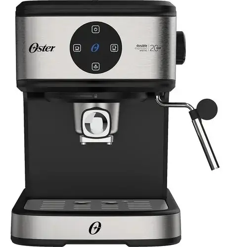 Cafeteira Espresso Double Digital Oster Cor Aço escovado e Preto